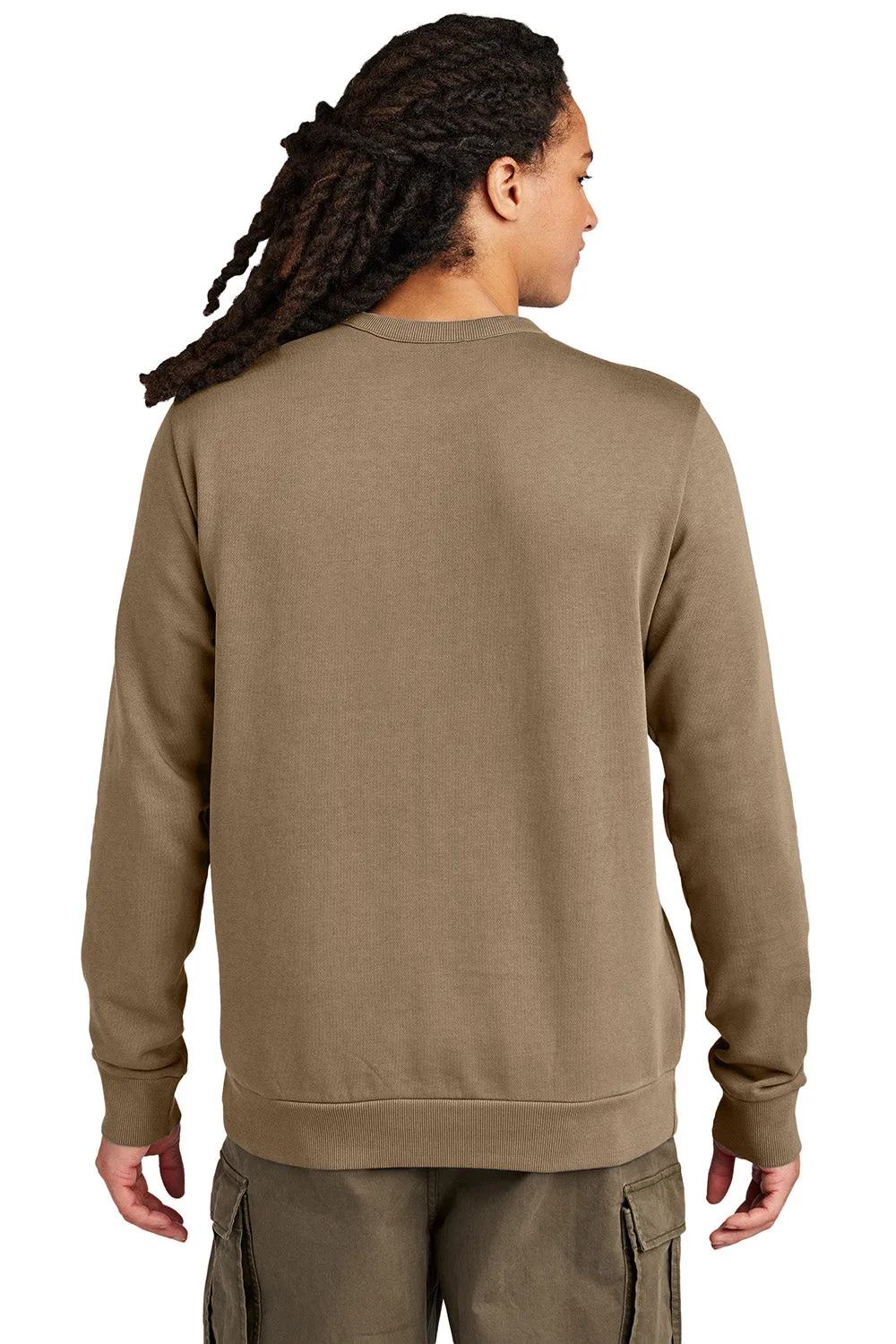District Mens District Wash Fleece Crewneck Sweatshirt - Mushroom Brown
