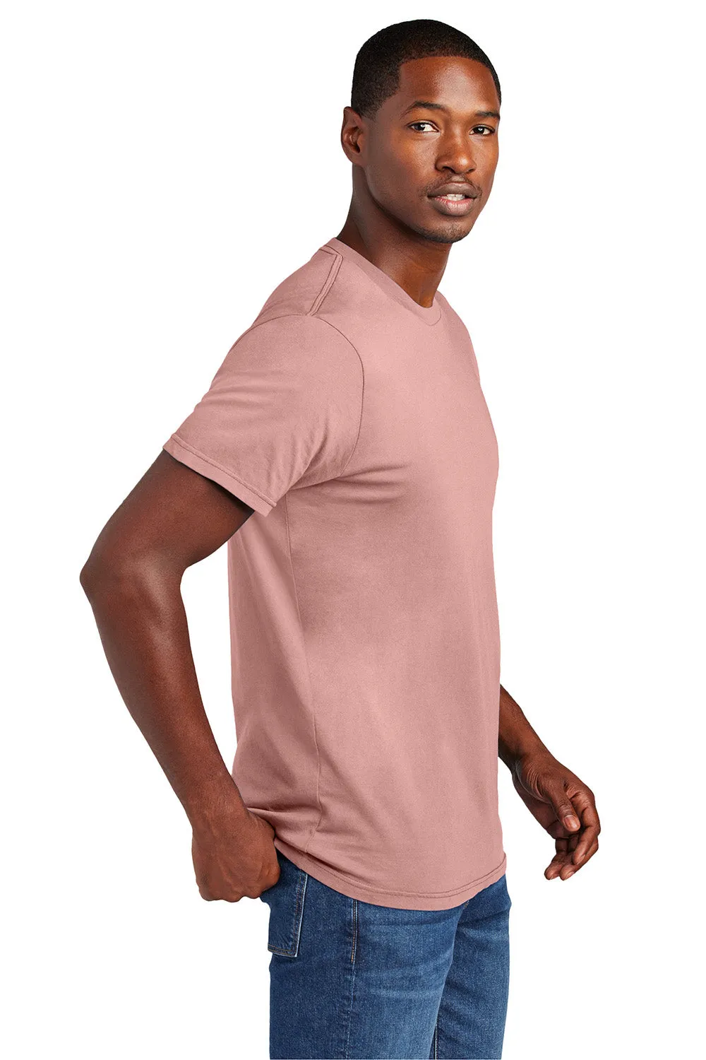 District Mens District Wash Short Sleeve Crewneck T-Shirt - Cactus Rose Pink