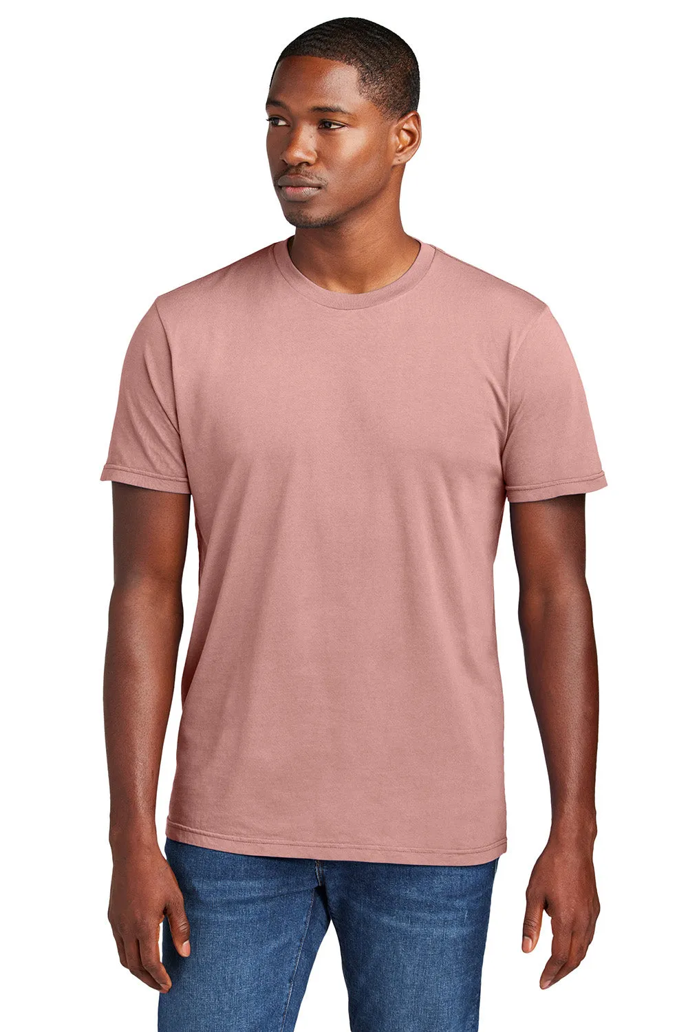 District Mens District Wash Short Sleeve Crewneck T-Shirt - Cactus Rose Pink