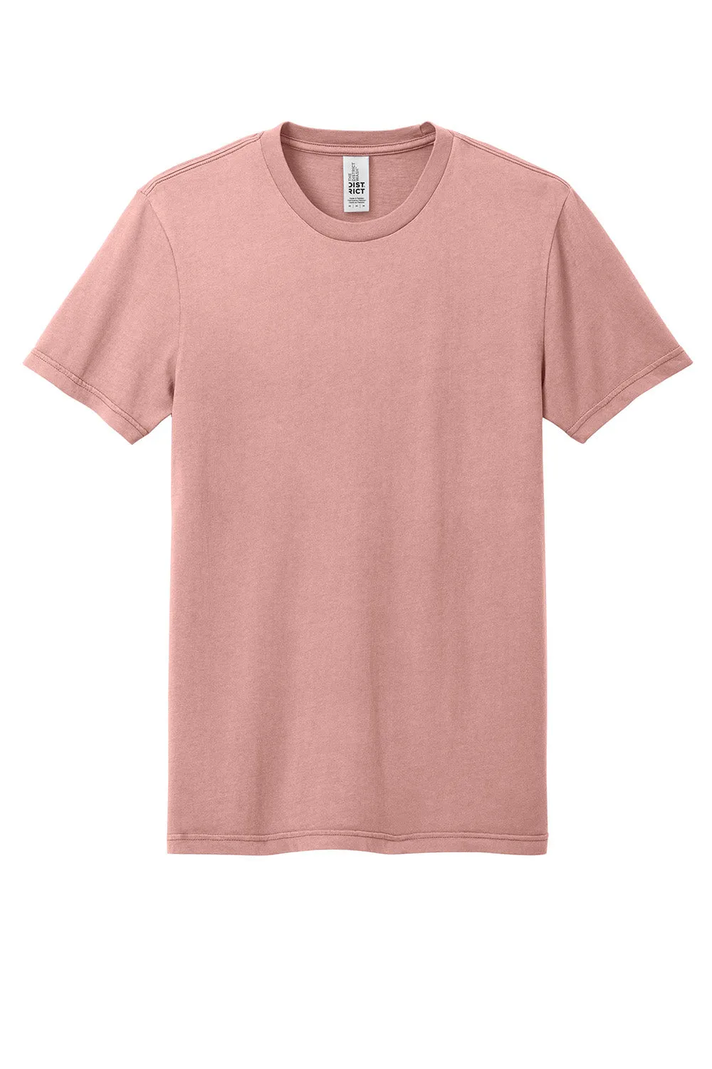 District Mens District Wash Short Sleeve Crewneck T-Shirt - Cactus Rose Pink