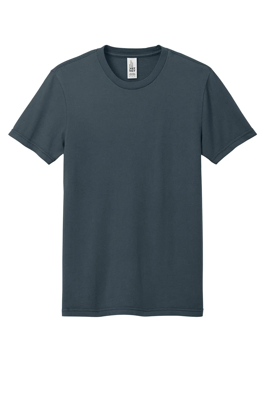 District Mens District Wash Short Sleeve Crewneck T-Shirt - Deep Steel Blue