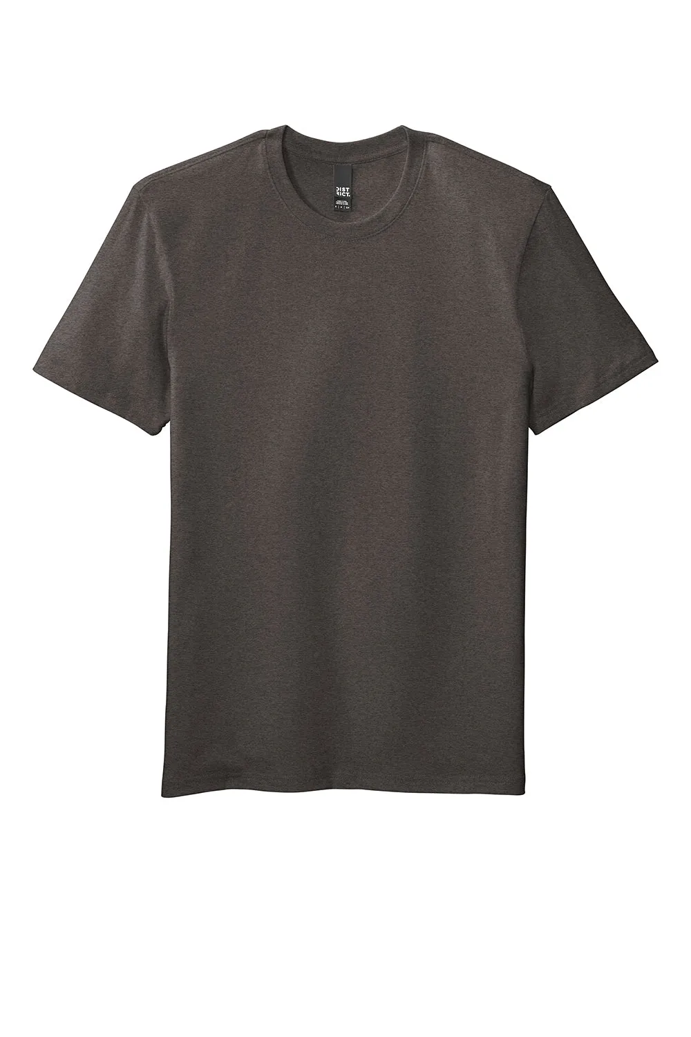 District Mens Flex Short Sleeve Crewneck T-Shirt - Heather Charcoal Grey