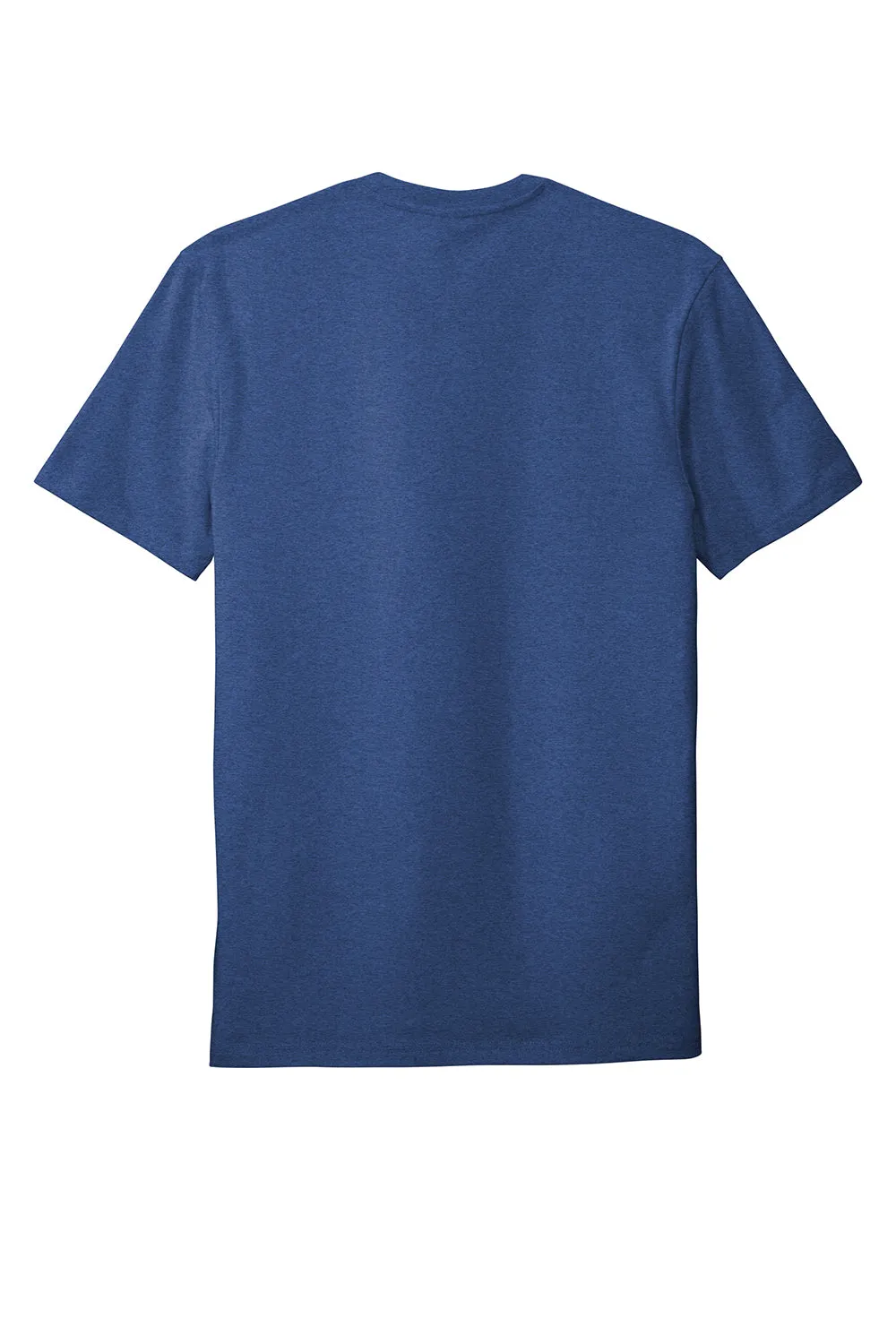 District Mens Flex Short Sleeve Crewneck T-Shirt - Heather Deep Royal Blue