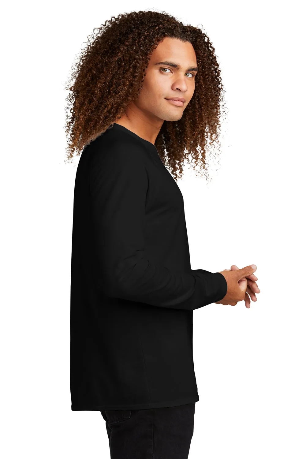 District Mens French Terry Crewneck Sweatshirt - Black