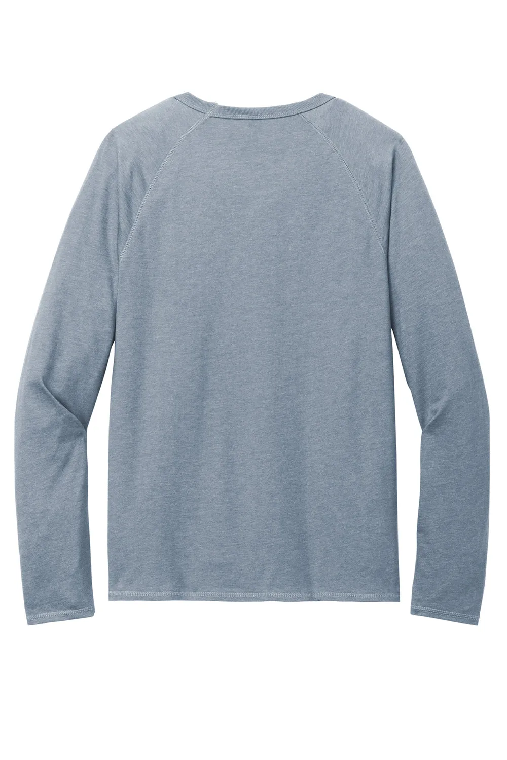 District Mens French Terry Crewneck Sweatshirt - Heather Flint Blue