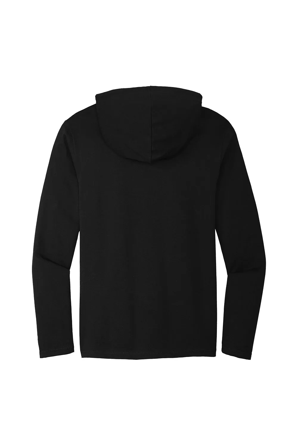 District Mens French Terry Hooded T-Shirt Hoodie - Black
