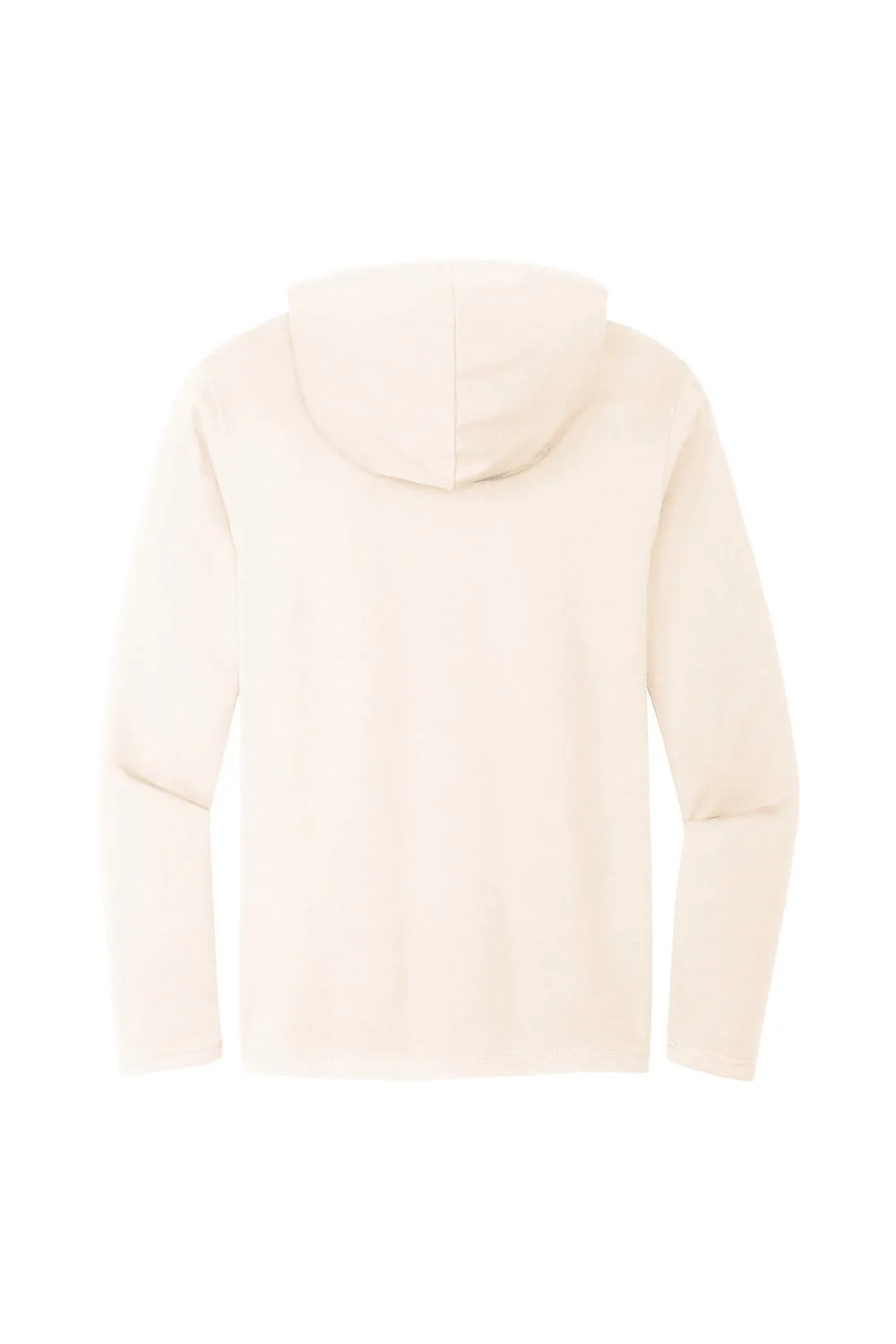 District Mens French Terry Hooded T-Shirt Hoodie - Gardenia