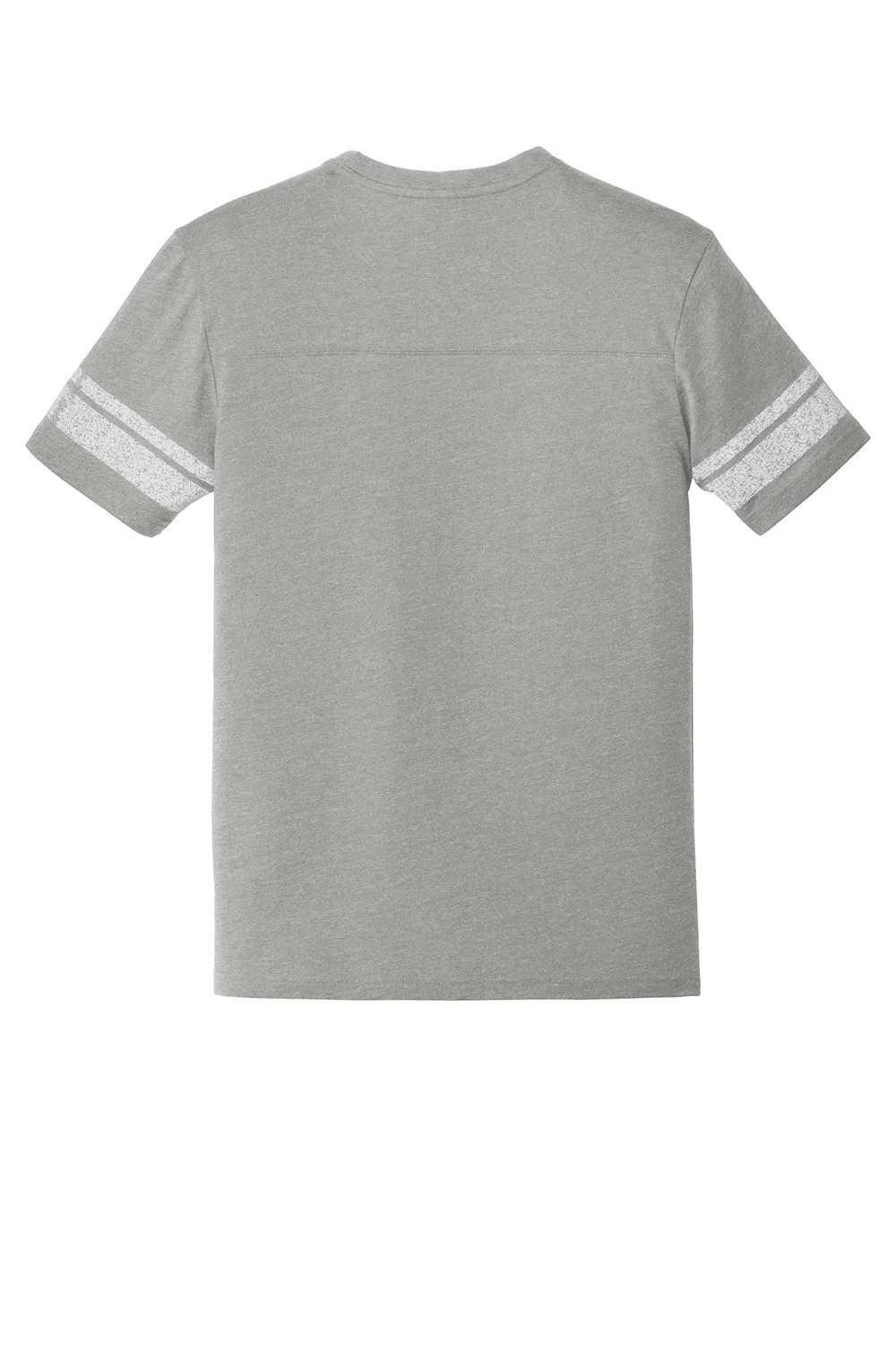 District Mens Game Short Sleeve Crewneck T-Shirt - Heather Nickel Grey/White - Closeout