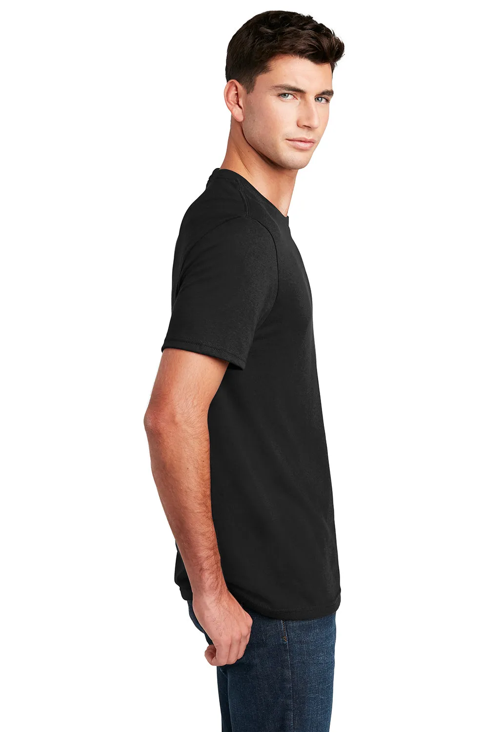 District Mens Perfect Blend Short Sleeve Crewneck T-Shirt - Black