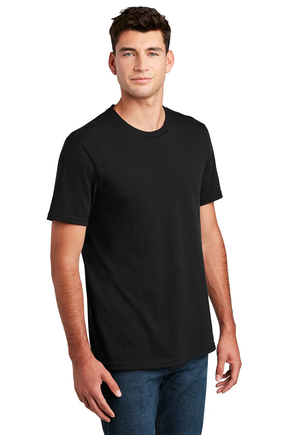 District Mens Perfect Blend Short Sleeve Crewneck T-Shirt - Black