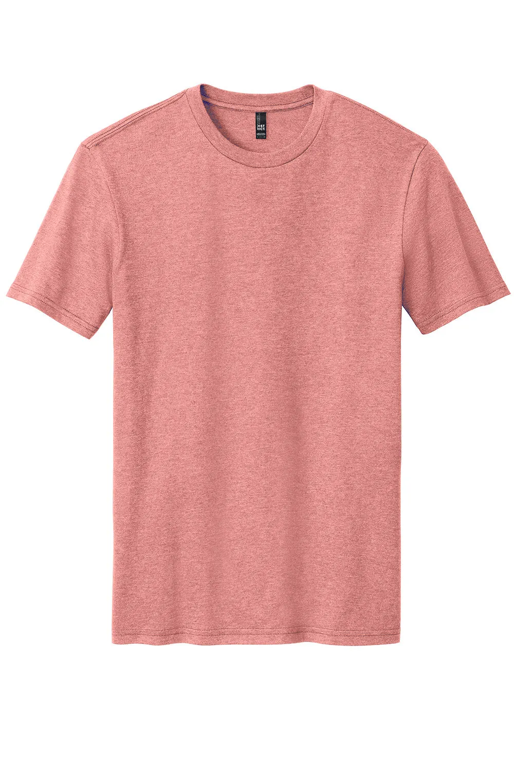District Mens Perfect Blend Short Sleeve Crewneck T-Shirt - Blush Pink Frost