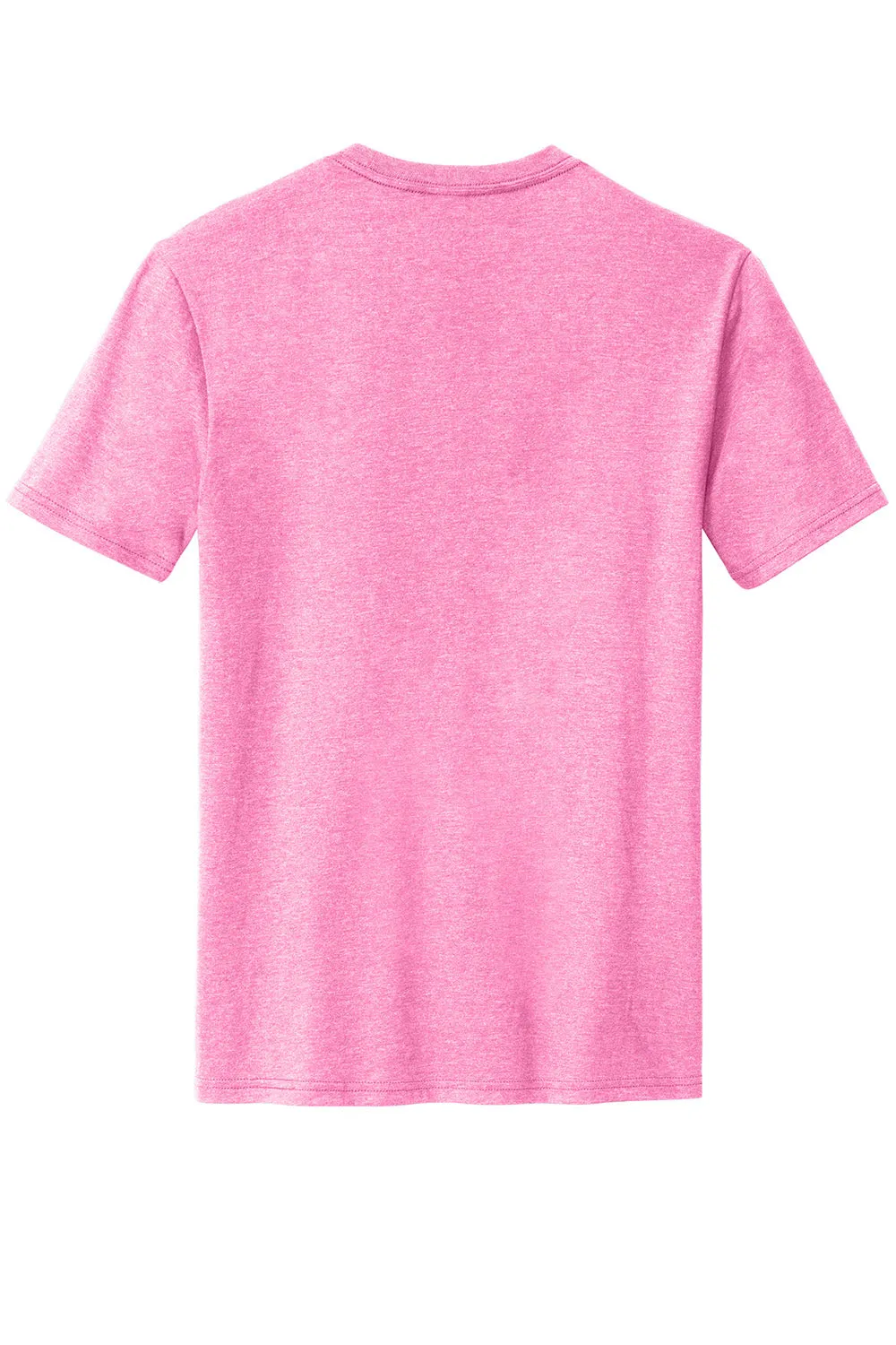 District Mens Perfect Blend Short Sleeve Crewneck T-Shirt - Heather Awareness Pink