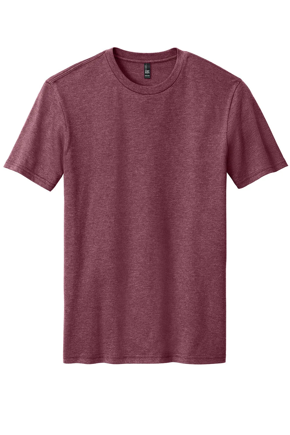 District Mens Perfect Blend Short Sleeve Crewneck T-Shirt - Heather Cardinal Red