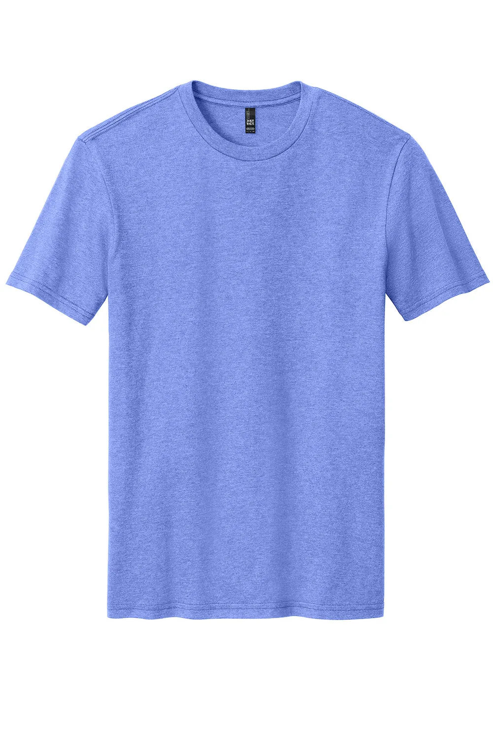 District Mens Perfect Blend Short Sleeve Crewneck T-Shirt - Heather Electric Purple