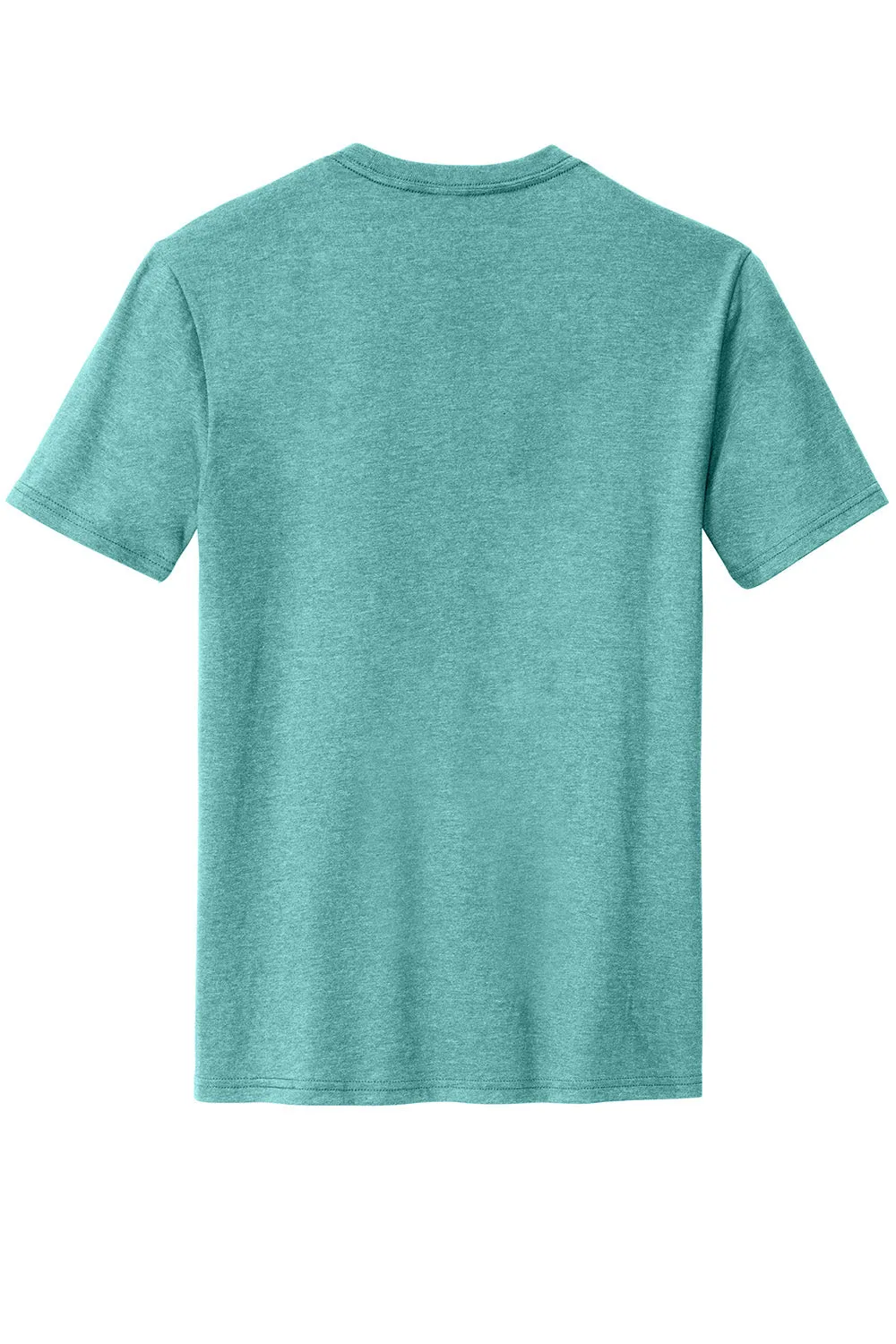 District Mens Perfect Blend Short Sleeve Crewneck T-Shirt - Heather Eucalyptus Blue