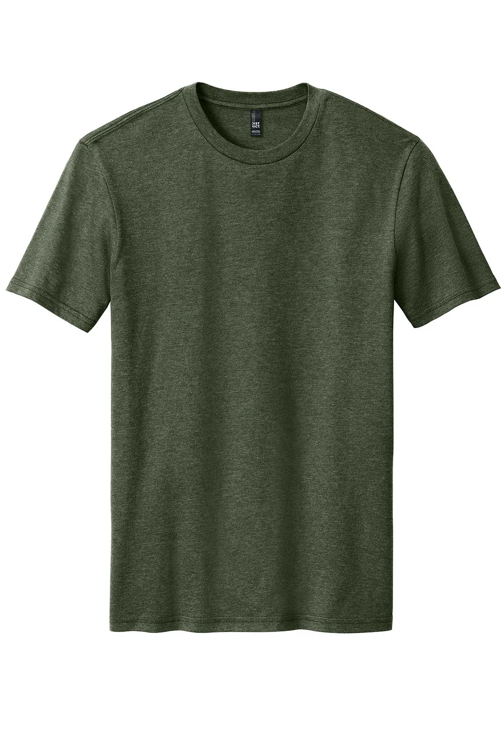 District Mens Perfect Blend Short Sleeve Crewneck T-Shirt - Heather Forest Green