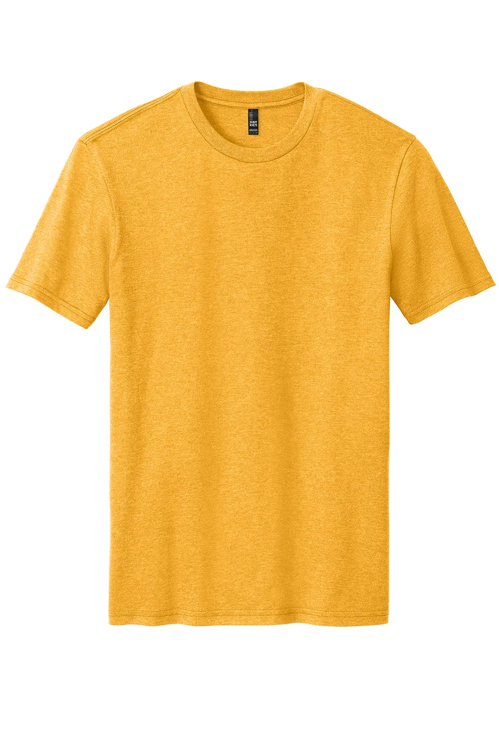 District Mens Perfect Blend Short Sleeve Crewneck T-Shirt - Heather Gold