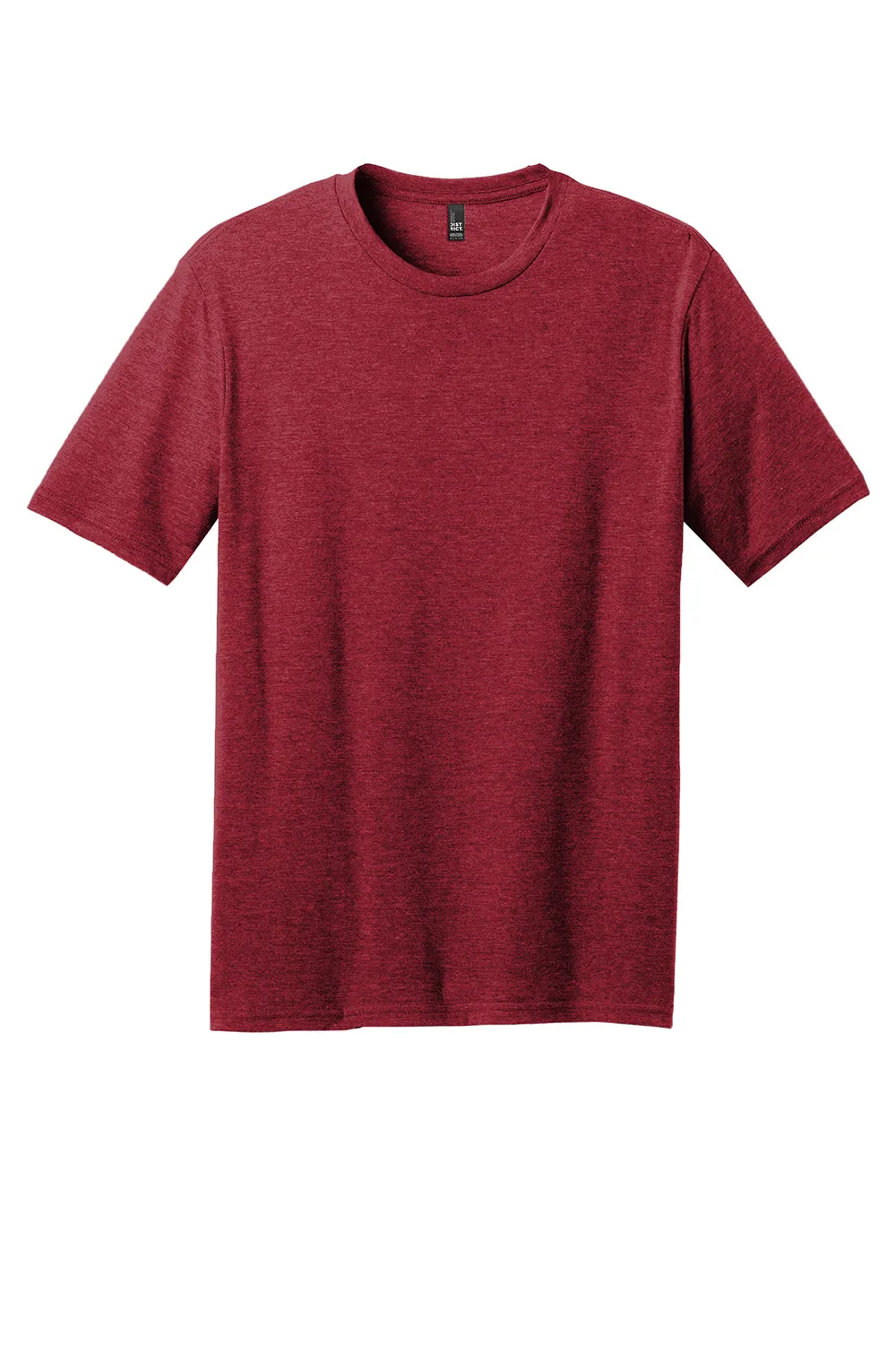 District Mens Perfect Blend Short Sleeve Crewneck T-Shirt - Red Fleck