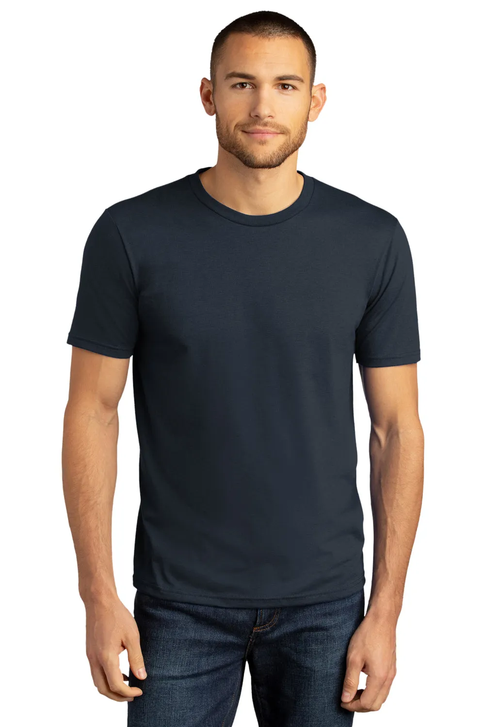 District Mens Perfect DTG Short Sleeve Crewneck T-Shirt - New Navy Blue
