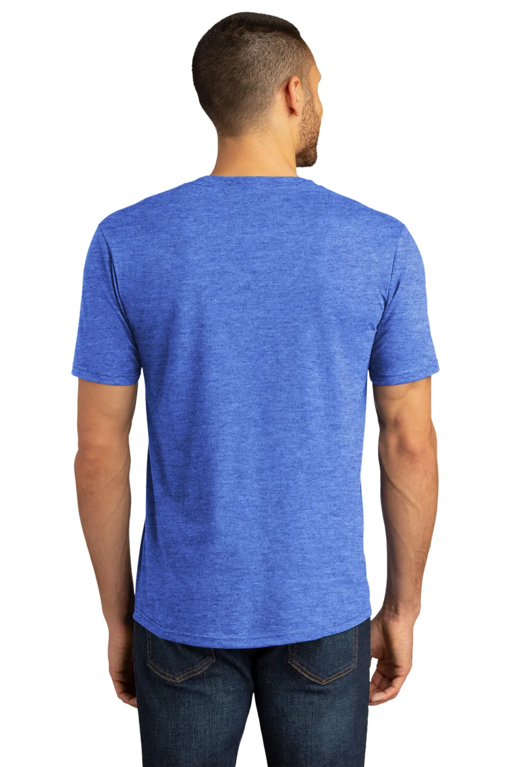 District Mens Perfect DTG Short Sleeve Crewneck T-Shirt - Royal Blue Frost