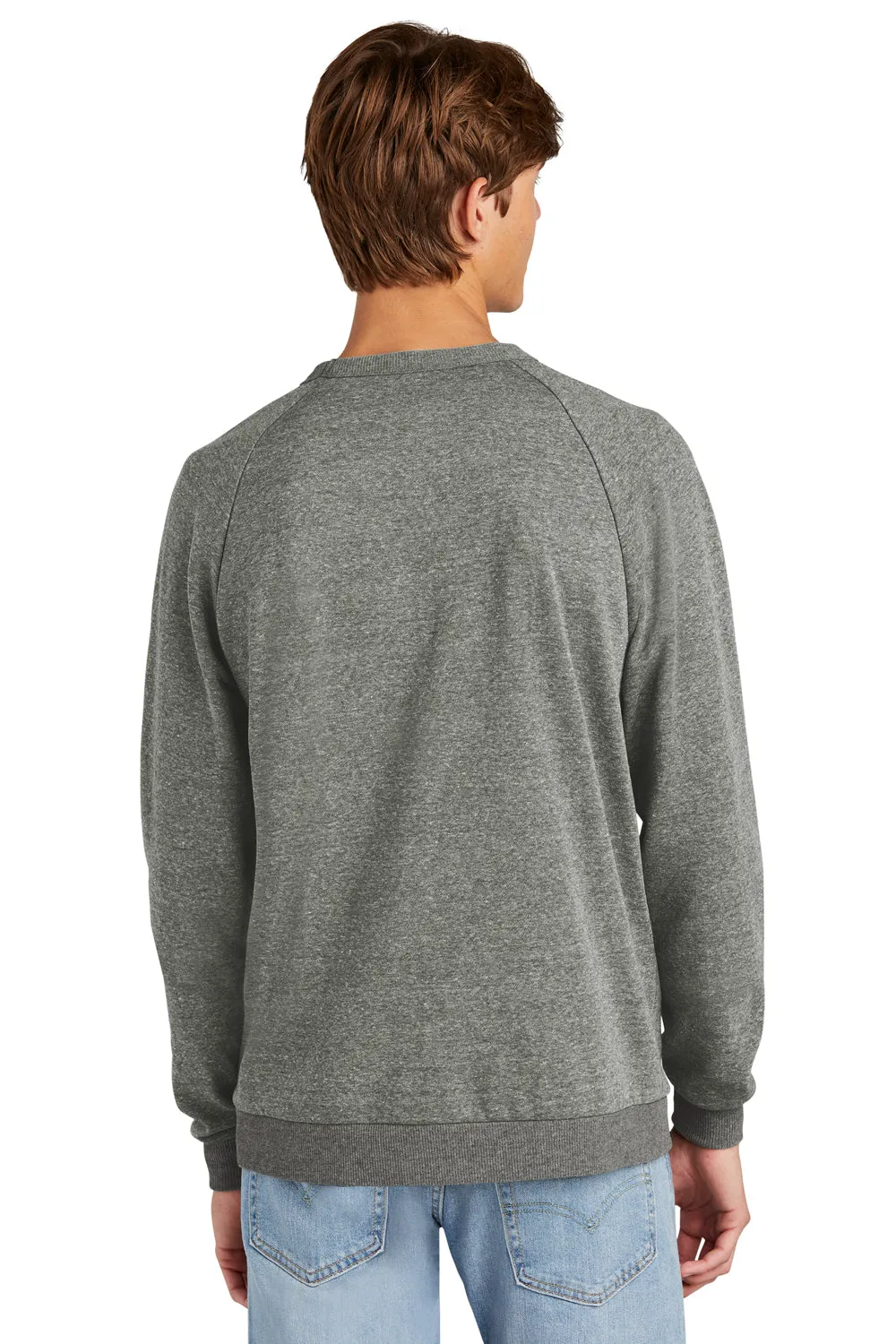 District Mens Perfect Tri Fleece Crewneck Sweatshirt - Heather Charcoal Grey