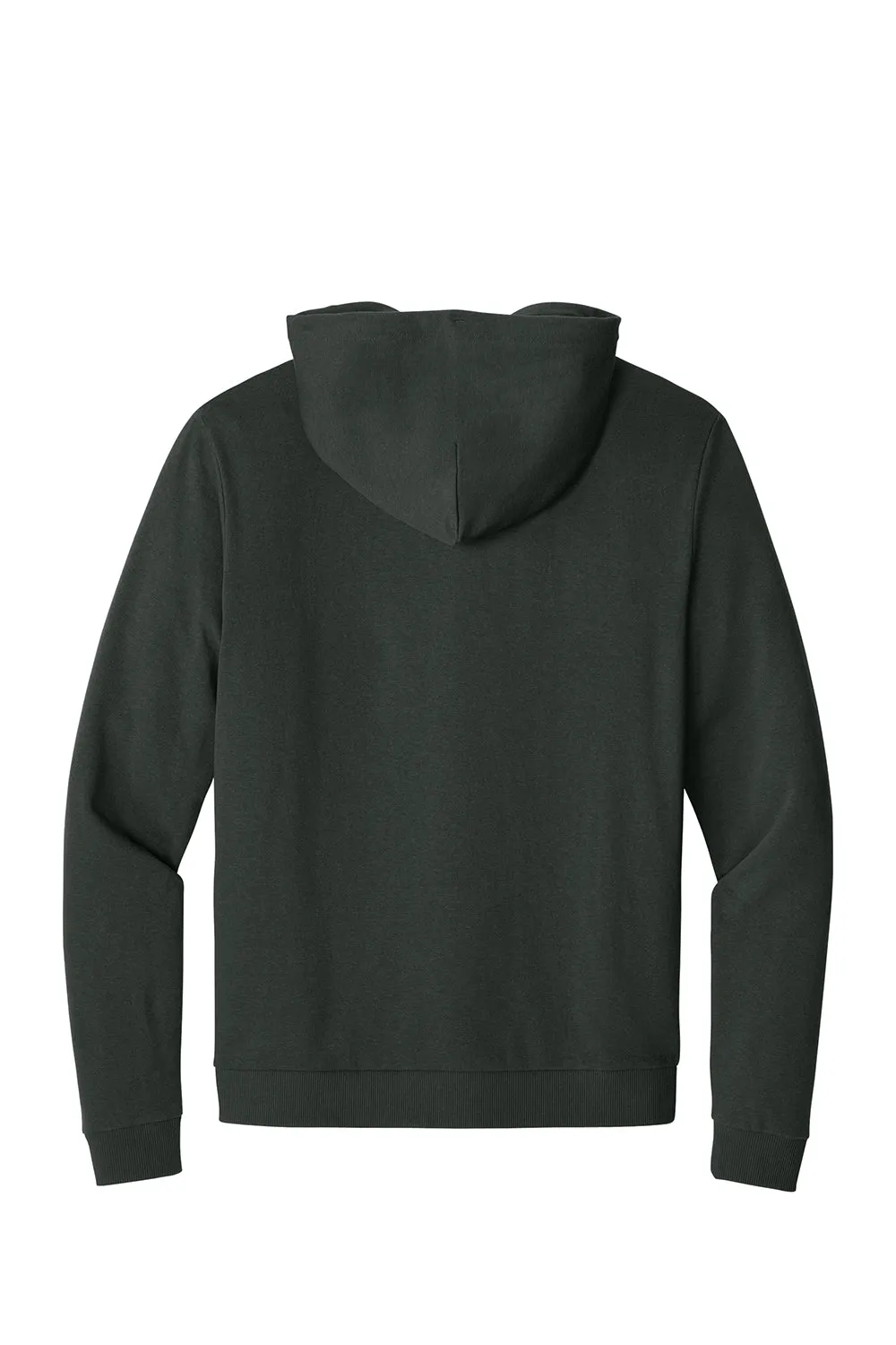 District Mens Perfect Tri Fleece Full Zip Hooded Sweatshirt Hoodie w/ Pockets - Deepest Grey