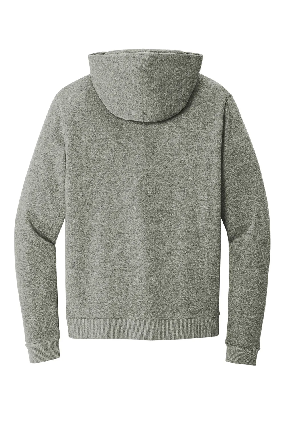 District Mens Perfect Tri Fleece Hooded Sweatshirt Hoodie w/ Pouch Pocket - Grey Frost
