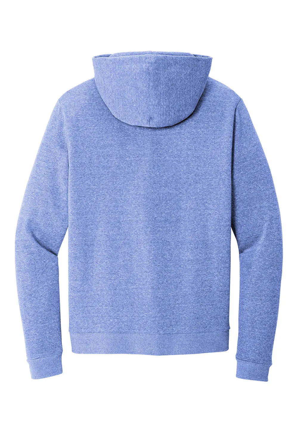 District Mens Perfect Tri Fleece Hooded Sweatshirt Hoodie w/ Pouch Pocket - Royal Blue Frost