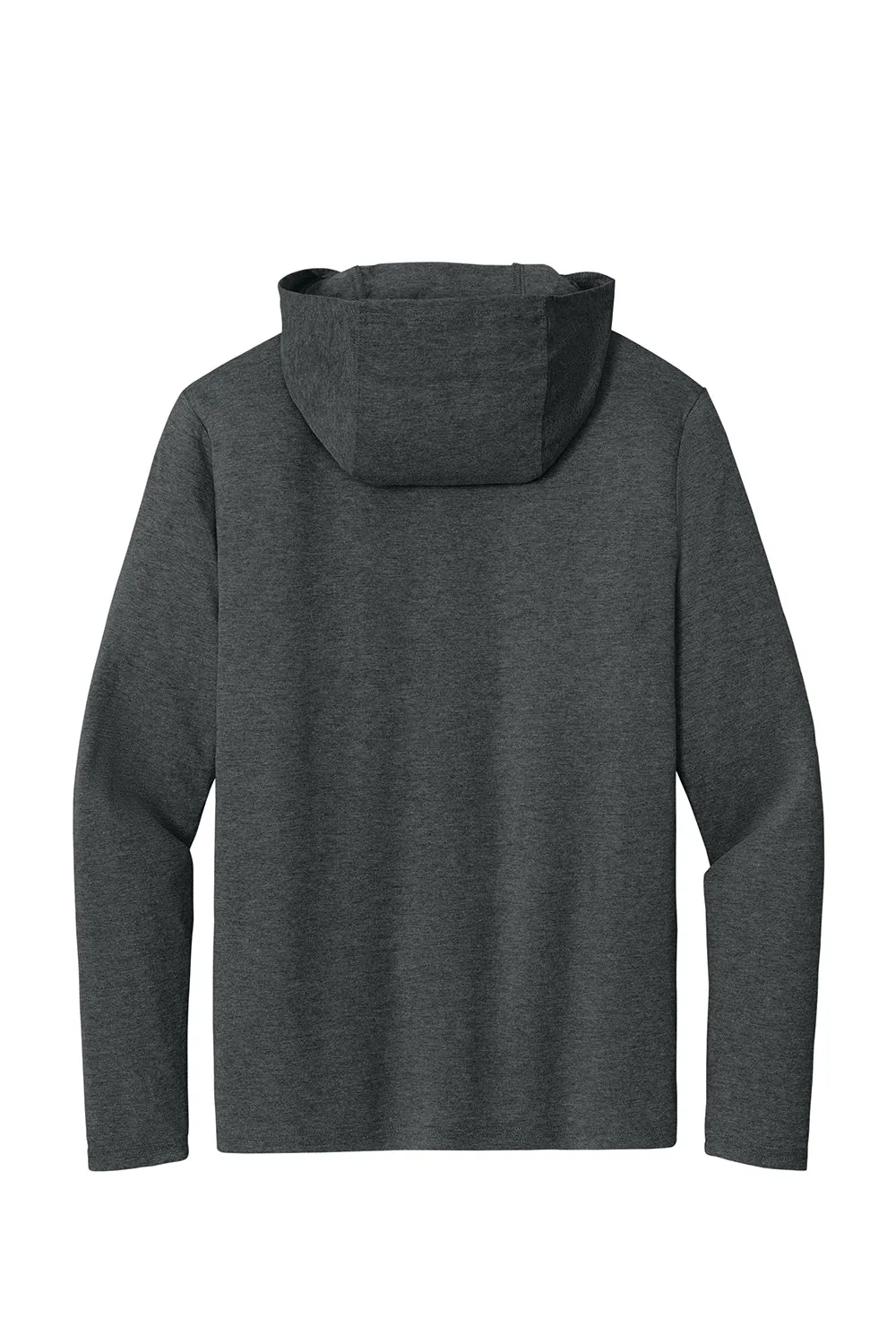 District Mens Perfect Tri Long Sleeve Hooded T-Shirt Hoodie - Black Frost