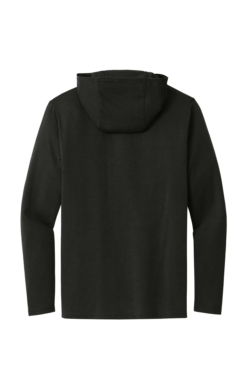 District Mens Perfect Tri Long Sleeve Hooded T-Shirt Hoodie - Black