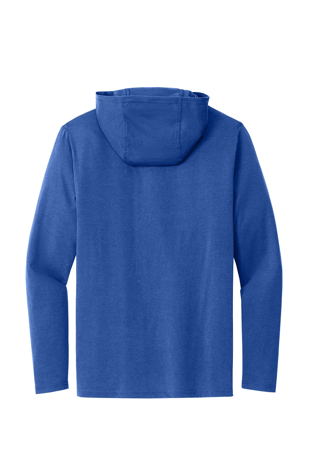 District Mens Perfect Tri Long Sleeve Hooded T-Shirt Hoodie - Deep Royal Blue