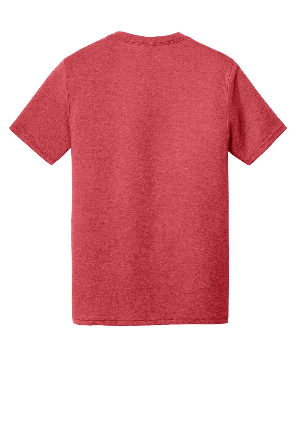 District Mens Perfect Tri Short Sleeve V-Neck T-Shirt - Red Frost