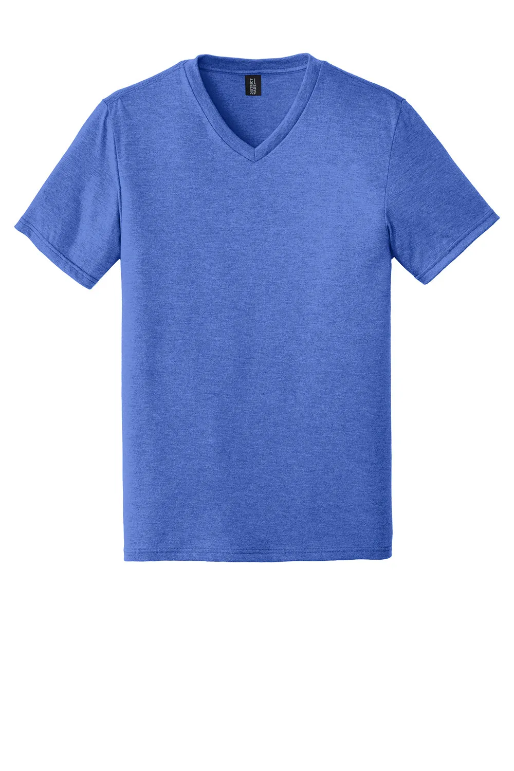 District Mens Perfect Tri Short Sleeve V-Neck T-Shirt - Royal Blue Frost