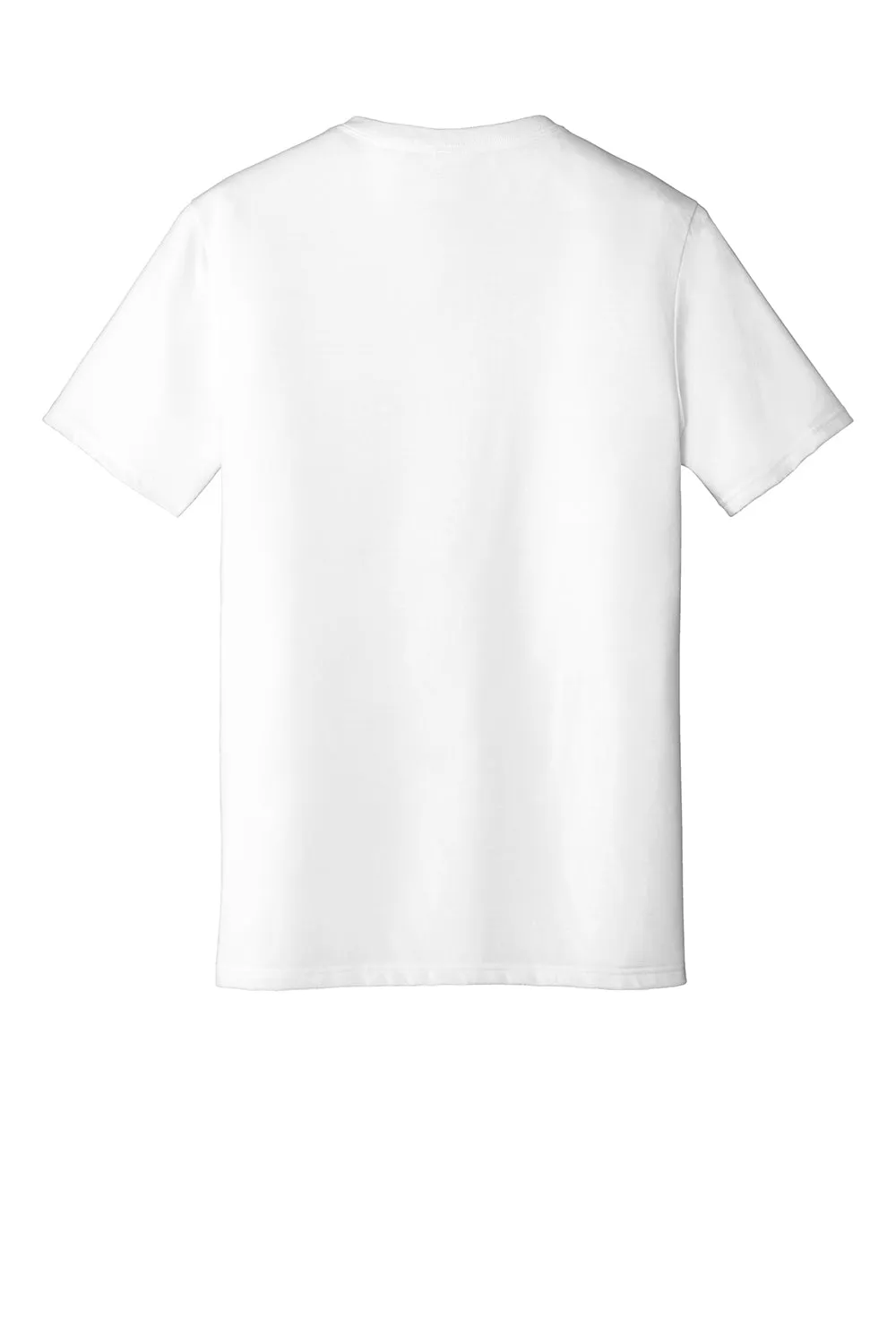 District Mens Perfect Tri Short Sleeve V-Neck T-Shirt - White