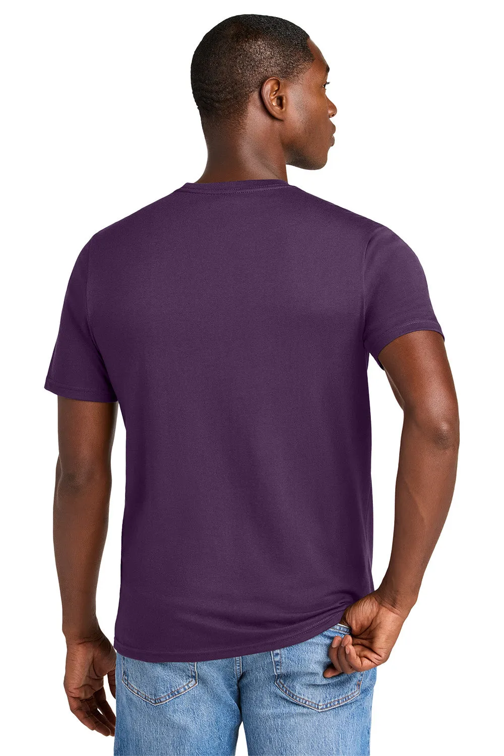 District Mens Perfect Weight CVC Short Sleeve Crewneck T-Shirt - Blackberry Purple