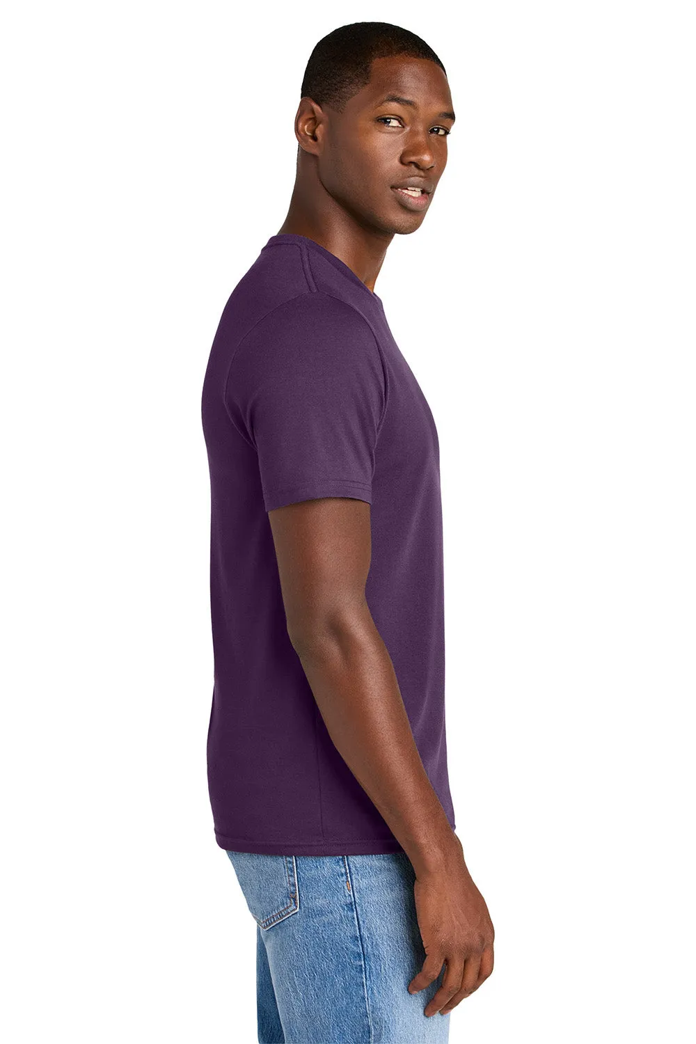 District Mens Perfect Weight CVC Short Sleeve Crewneck T-Shirt - Blackberry Purple