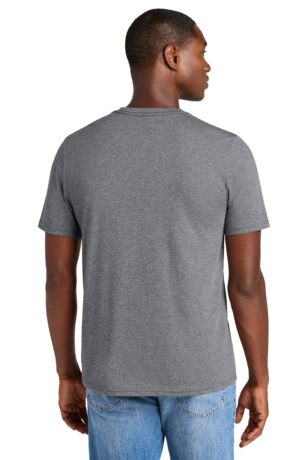 District Mens Perfect Weight CVC Short Sleeve Crewneck T-Shirt - Heather Graphite Grey