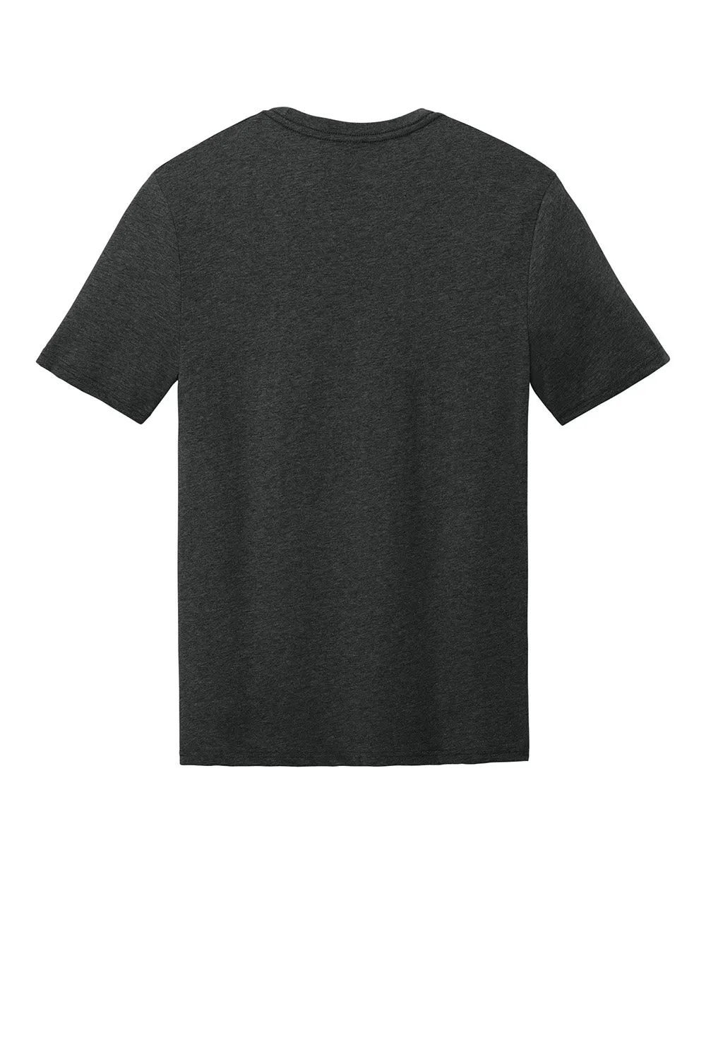 District Mens Perfect Weight CVC Short Sleeve Crewneck T-Shirt - Heather Jet Black