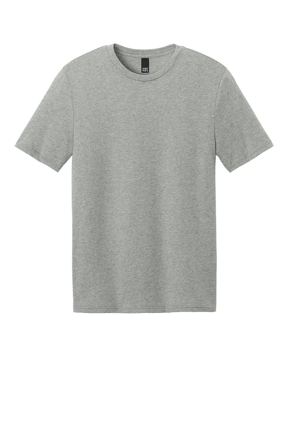 District Mens Perfect Weight CVC Short Sleeve Crewneck T-Shirt - Heather Light Grey