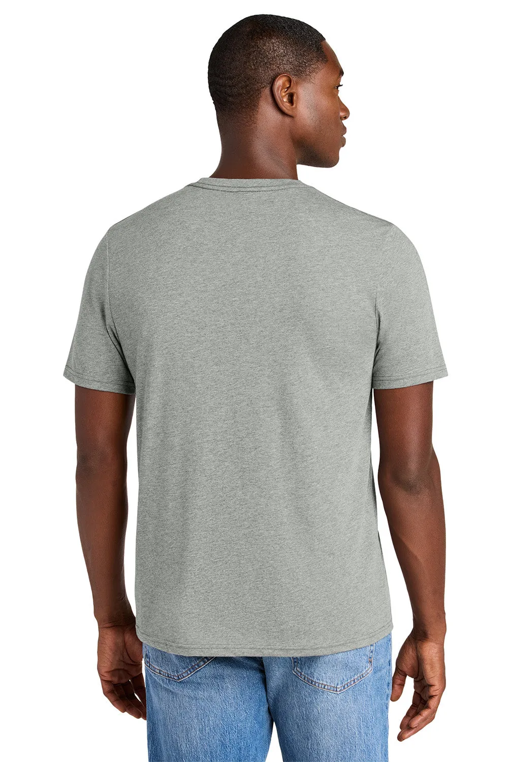 District Mens Perfect Weight CVC Short Sleeve Crewneck T-Shirt - Heather Light Grey