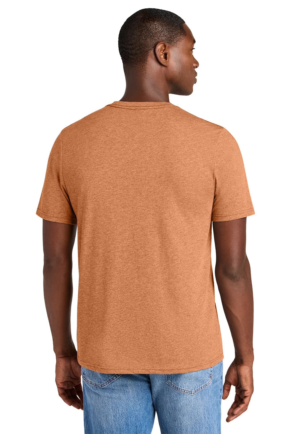 District Mens Perfect Weight CVC Short Sleeve Crewneck T-Shirt - Heather Sienna
