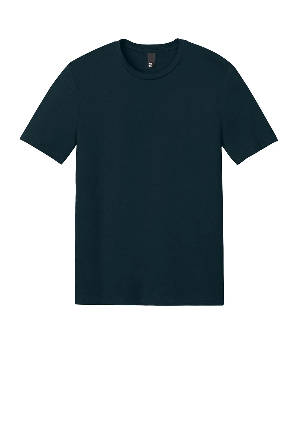 District Mens Perfect Weight CVC Short Sleeve Crewneck T-Shirt - Navy Blue