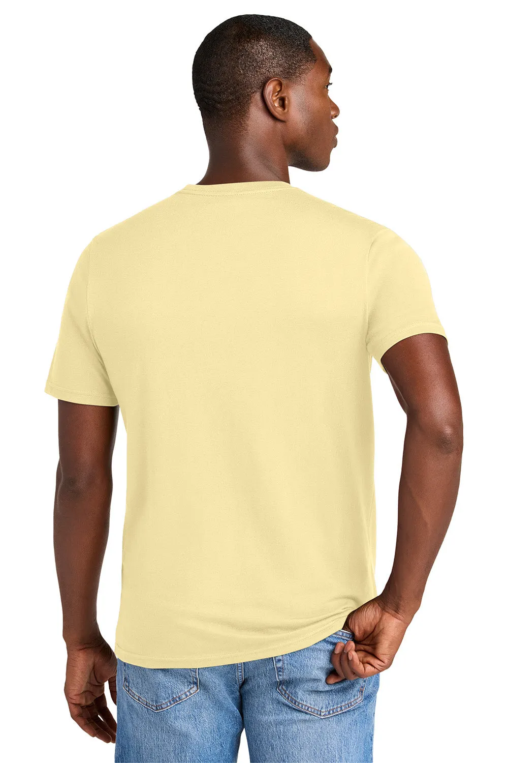 District Mens Perfect Weight CVC Short Sleeve Crewneck T-Shirt - Soft Yellow