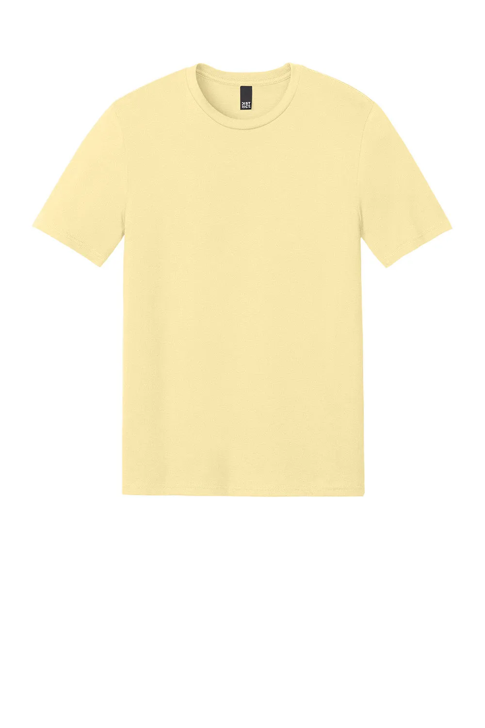 District Mens Perfect Weight CVC Short Sleeve Crewneck T-Shirt - Soft Yellow
