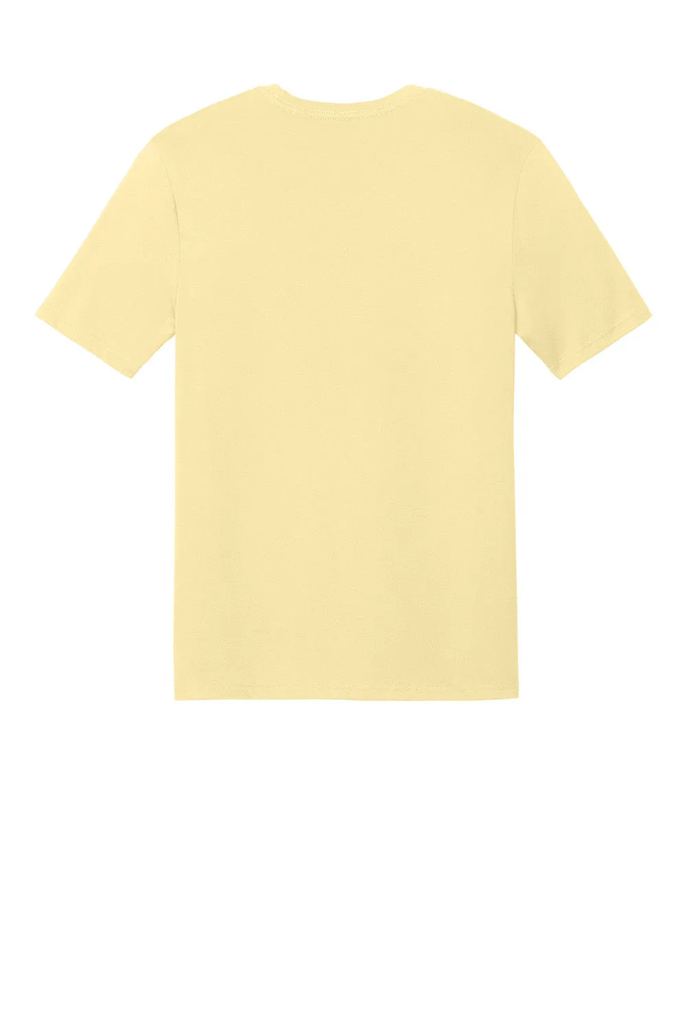 District Mens Perfect Weight CVC Short Sleeve Crewneck T-Shirt - Soft Yellow