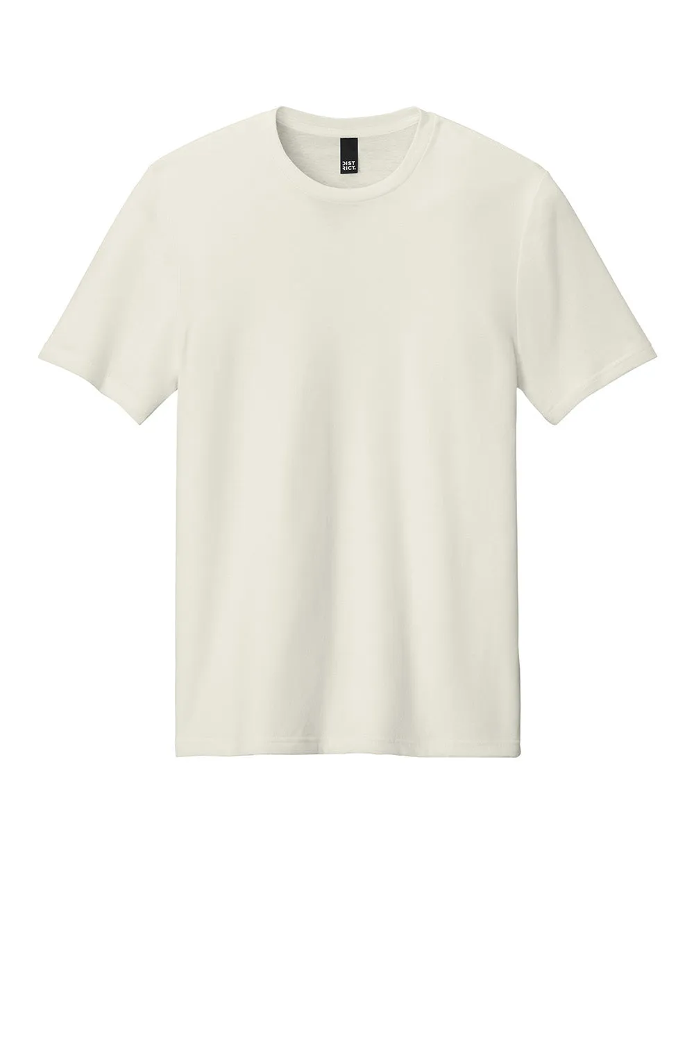 District Mens Perfect Weight CVC Short Sleeve Crewneck T-Shirt - White Onyx