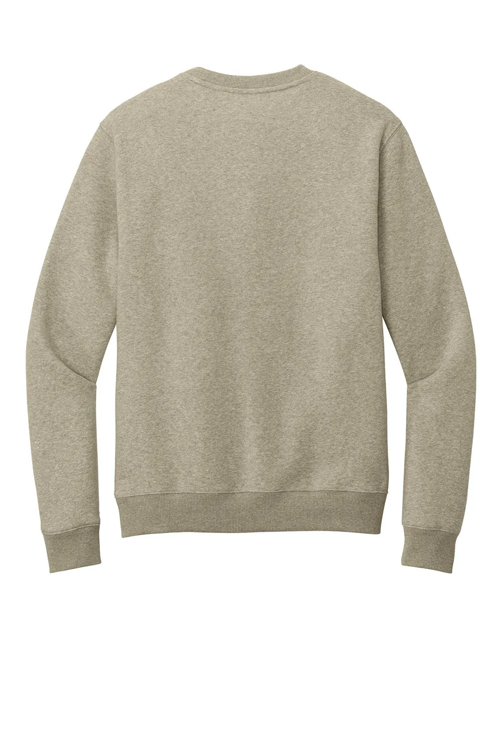District Mens Perfect Weight Fleece Crewneck Sweatshirt - Heather Latte