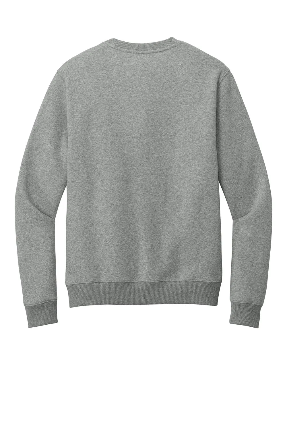 District Mens Perfect Weight Fleece Crewneck Sweatshirt - Heather Steel Grey