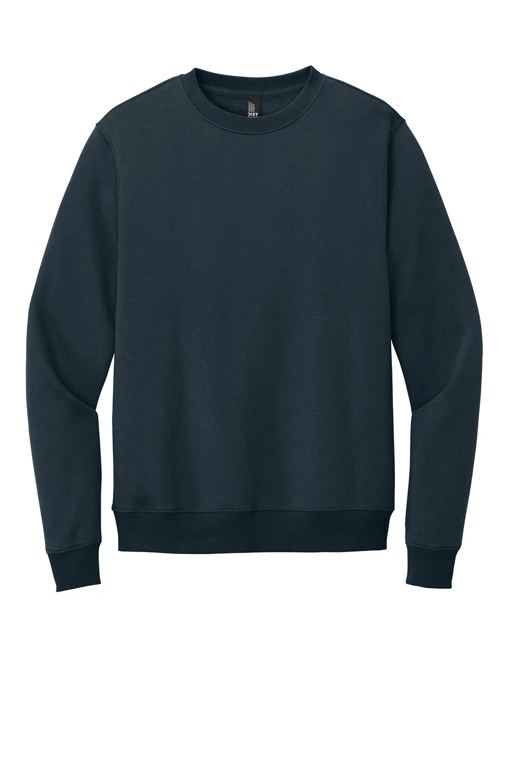 District Mens Perfect Weight Fleece Crewneck Sweatshirt - New Navy Blue