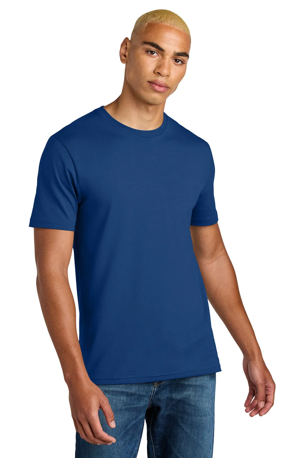 District Mens Perfect Weight Icon Short Sleeve Crewneck T-Shirt - Deep Royal Blue